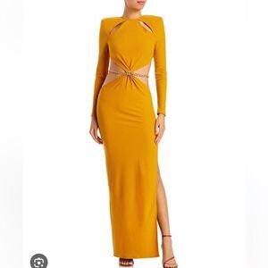 Bronx & Banco Amara Cutout Belted Maxi Dress.Size M
